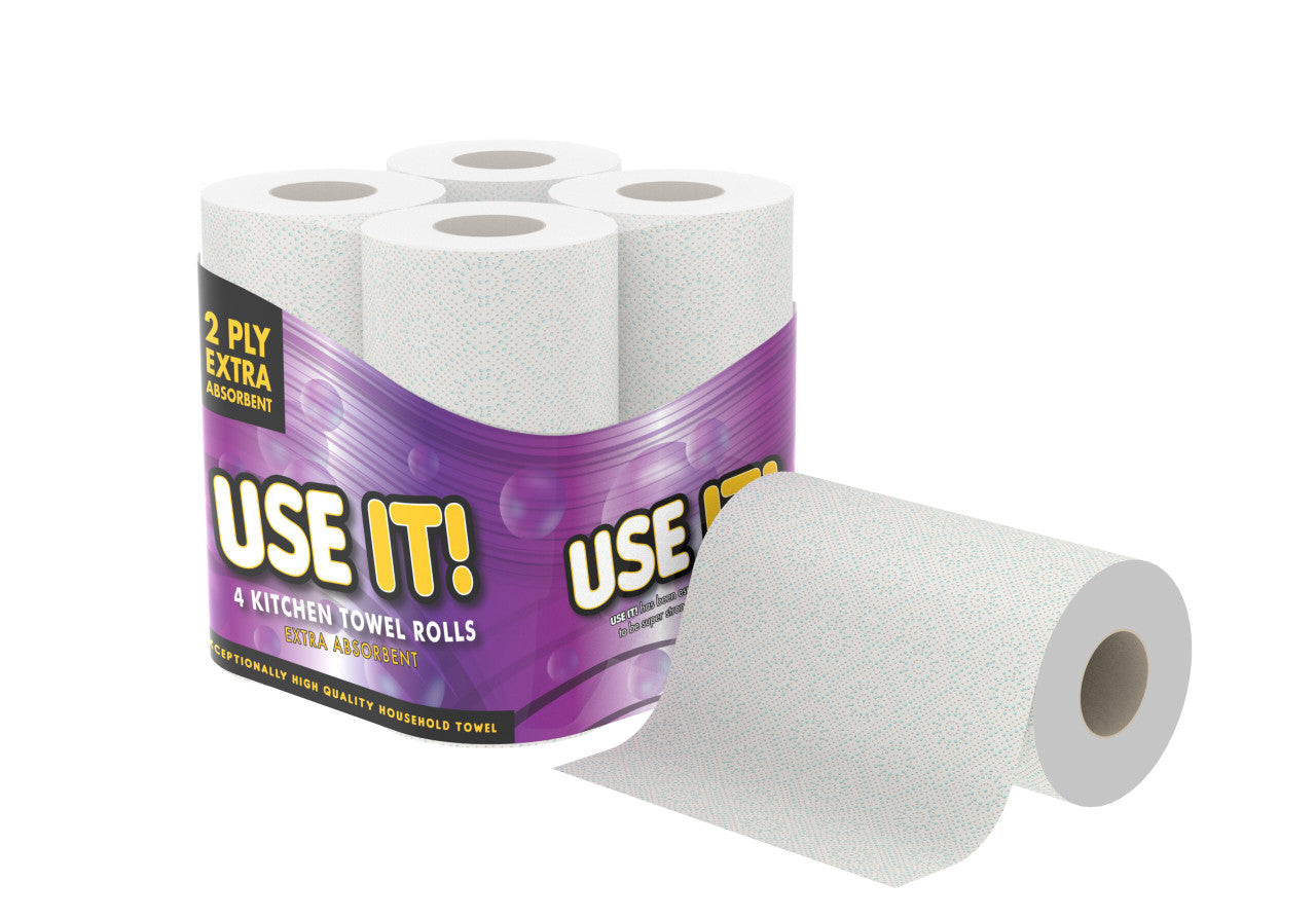 24 Rolls Use It Kitchen Towel 2Ply (4 x 6) 24 Rolls Use It Kitchen Towel 2Ply (4 x 6)
